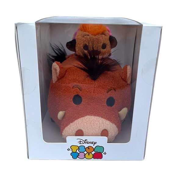 Disney Store Tsum Tsum Lion King Pumbaa and Timon Exclusive Plush Set - Picture 2 of 6